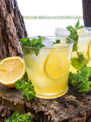 Iced Green Tea with Honey and Lemon