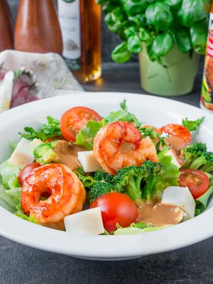 Spicy Shrimp Salad with Peanut Dressing