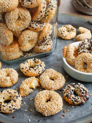 Savory Sesame Ring Cookies