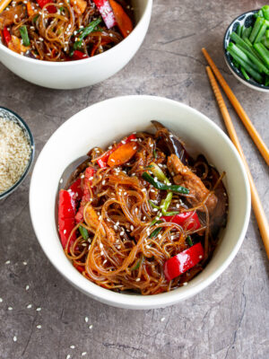 Glass Noodles with Chicken and Vegetables