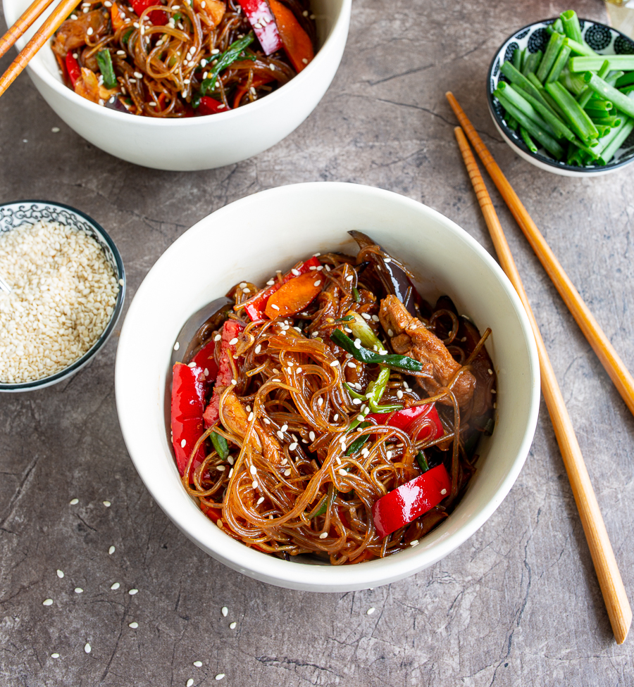 Рецепт Glass Noodles with Chicken and Vegetables