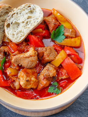 Pork Pepperonata