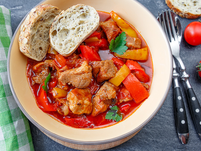 Рецепт Pork Pepperonata